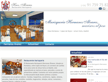 Tablet Screenshot of marisqueriahermanosalvarez.com